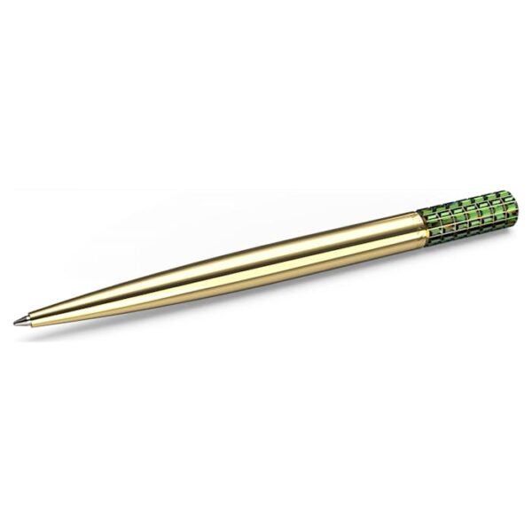 lct002 ballpoint pen green gold tone plated swarovski 5618145