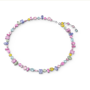 Swarovski gema necklace multicolored rhodium plated 5613738 (2)