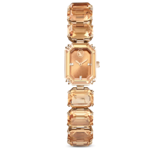 Swarovski ρολόι βραχιόλι millenia οκταγωνικής κοπής καφέ φινίρισμα σε χρυσό σαμπανί τoνο Swarovski 5630831(1)